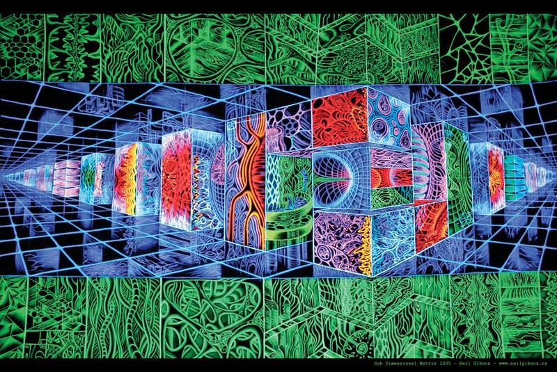 Poster "Sub Dimensional Matrix" | Größe A1 | by Neil Gibson