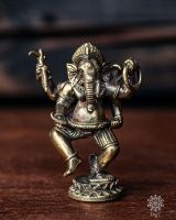 Messingfigur | tanzender Ganesha