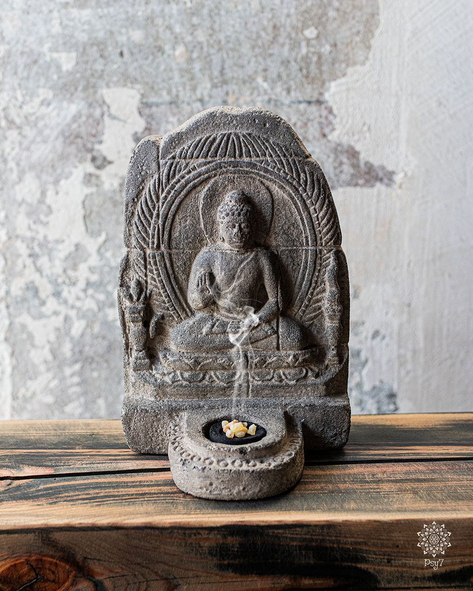 Räucherschrein - Steintempel | Buddha