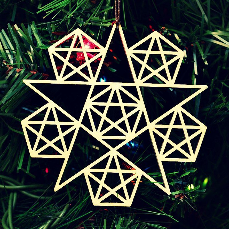 Heilige Geometrie | Fraktale Ornamente - 5 zackiger Stern