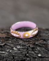 Emaille Ring | Flieder - gold