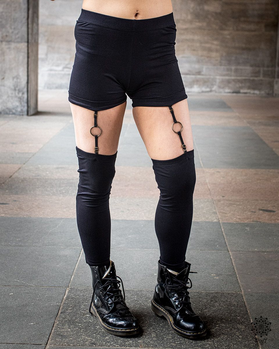 Leggings Suspender | schwarz